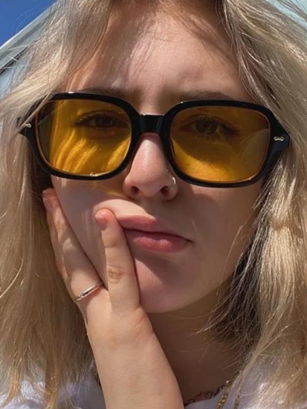 Vintage Small Frame Square Sunglasses